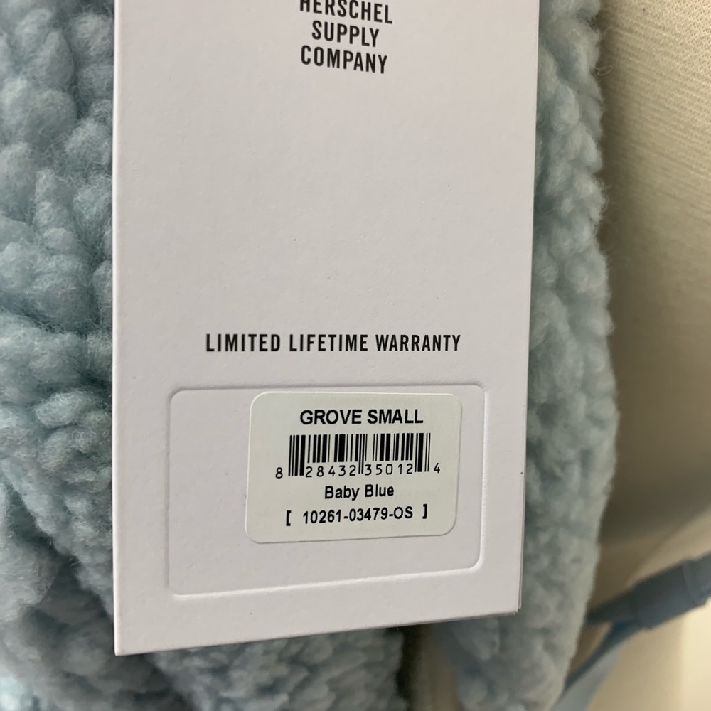 Herschel Groove Blue Small Fleece Bag - Picture 7 of 8